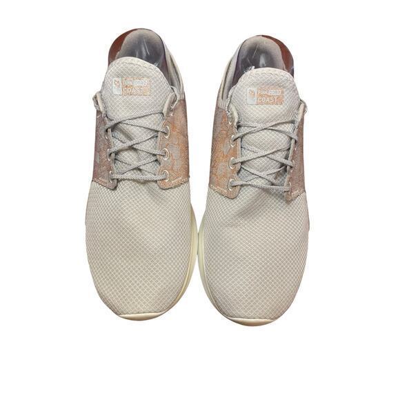 New Balance FuelCore Coast V3 Running Shoe Rose Gold Floral Metallic & Grey 10 - Picture 4 of 15